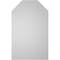 Ekena Millwork Octagonal Top Surface Mount PVC Gable Vent w/ 3-1/2"W x 1"P Standard Frame, 26"W x 42"H GVPOT26X4201SN - alternate 4